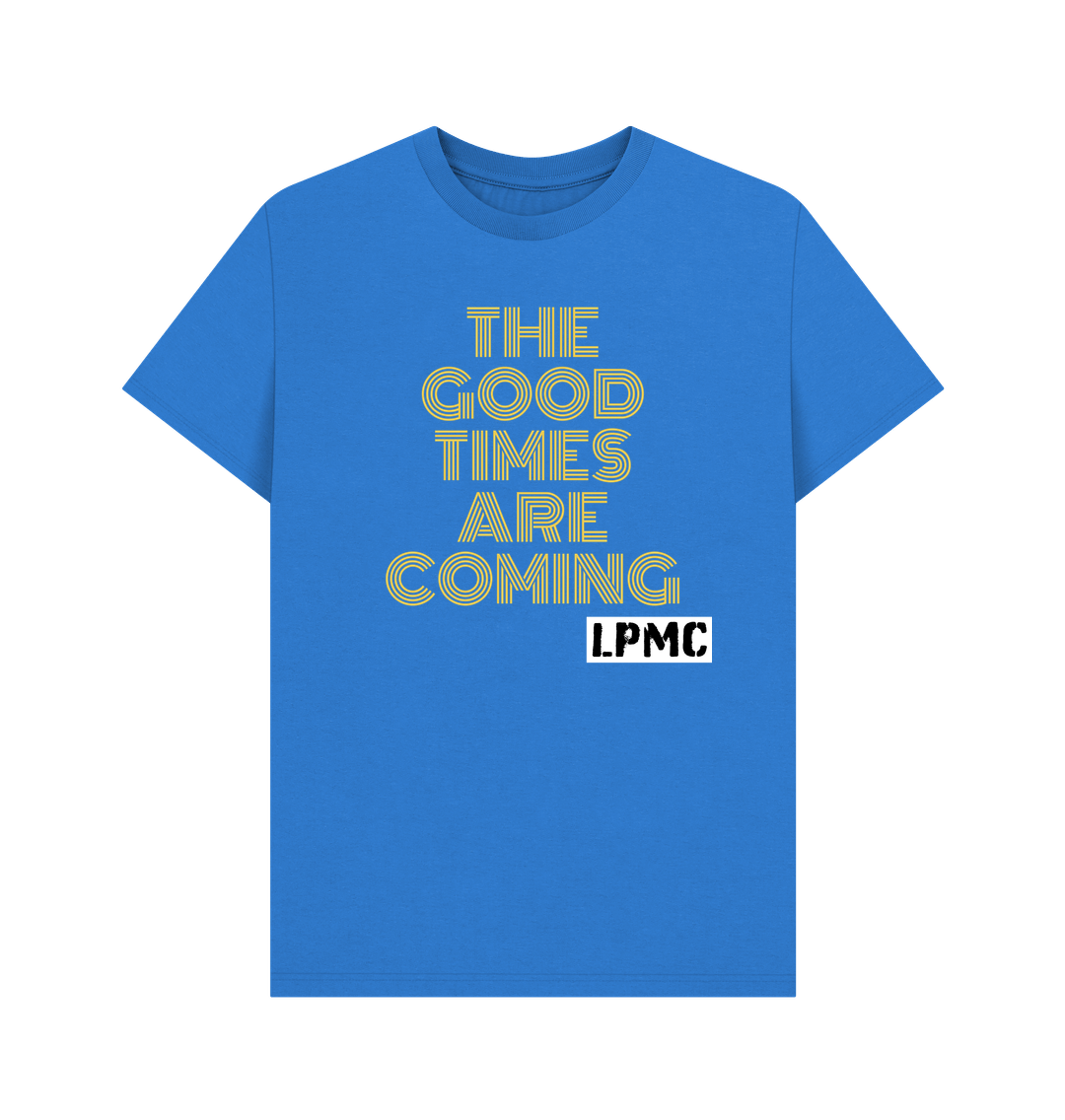 Bright Blue 'Good Times Are Coming' Men's Lyric Tee